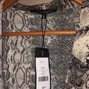 Dynamite Dresses - Snake skin fabric blazer dress Dynamite Dresses - Snake skin fabric blazer dress